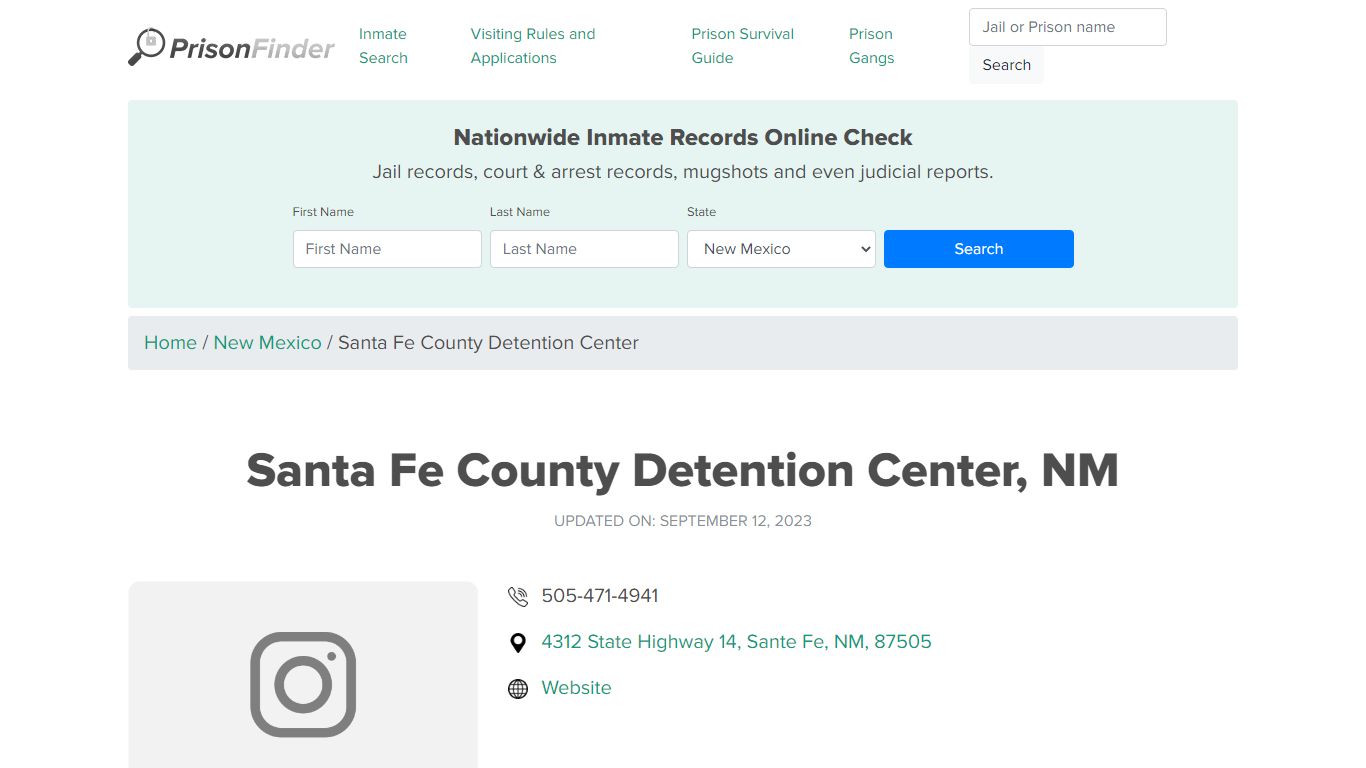 Santa Fe County Detention Center, NM Inmate Search, Mugshots ...