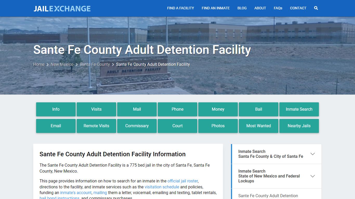 Sante Fe County Adult Detention Facility - Jail Exchange